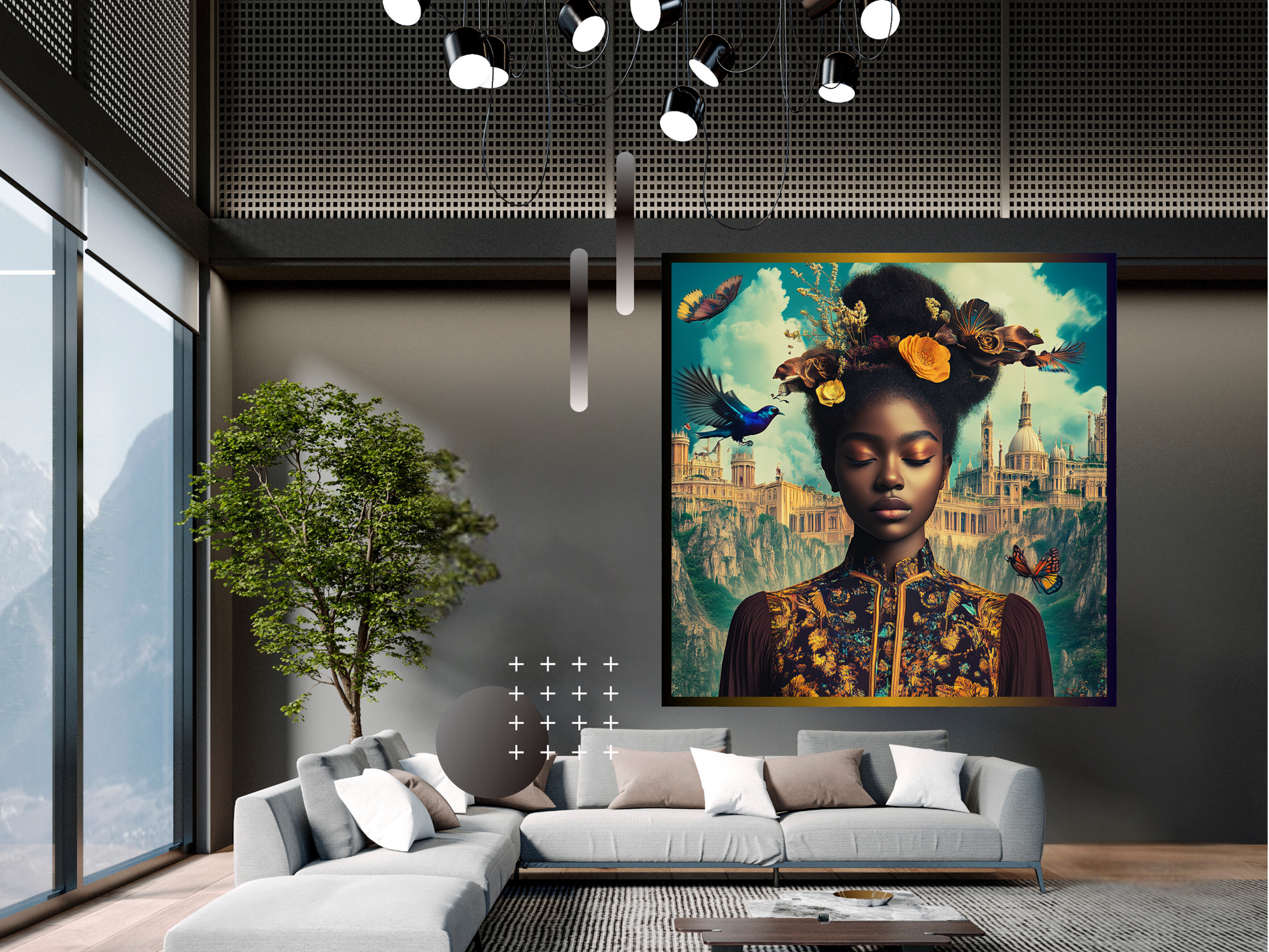 Black art, Spa Art, Serenity Art, Peaceful Art, African American wall art, African American Interior design, Martyn Lawrence Bullard, Jacob Lawrence, Alma Thomas, Charles Bibbs, Leroy Campbell, Ernie Barnes, Jean-Michel Basquiat, Kehinde Wiley