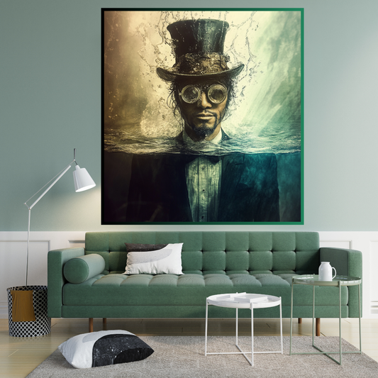 Black art, eccentric, elegant artwork, Large wall artwork, African American wall art, African American History, Black History, Opulence 